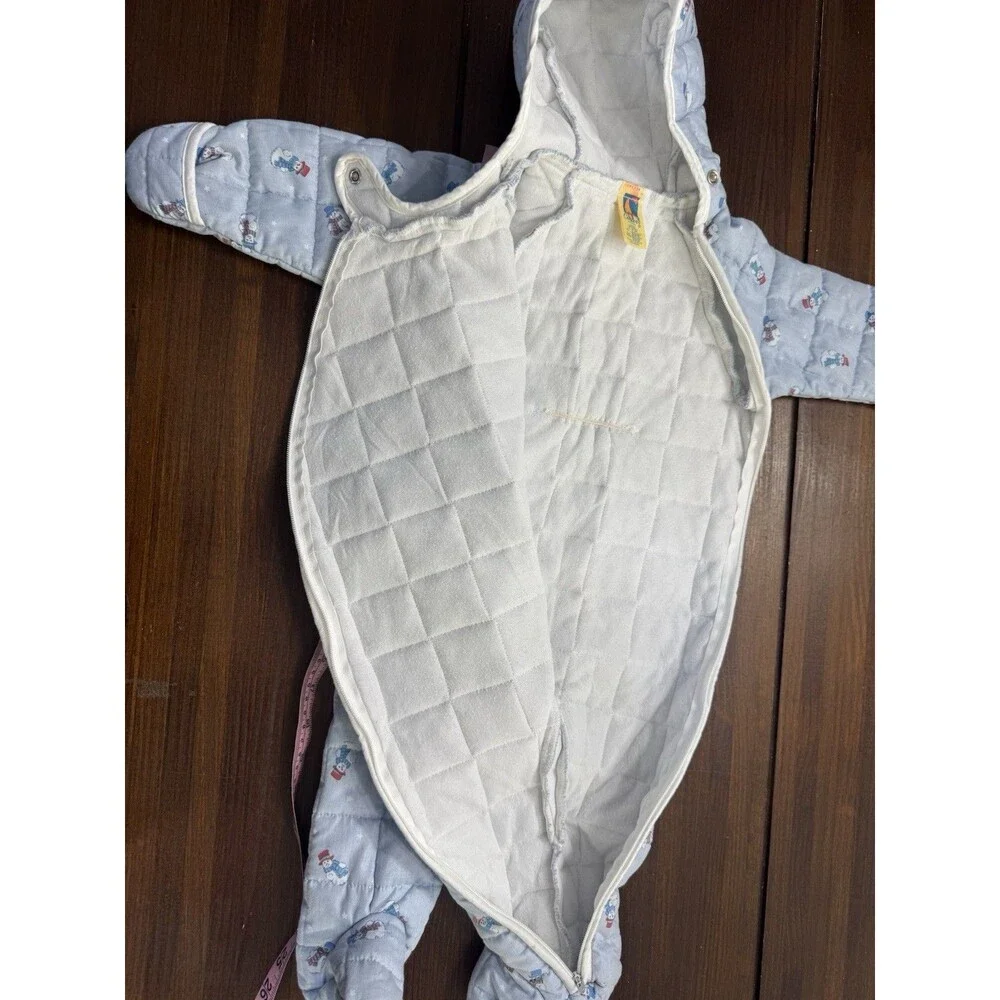 Vintage Carter's Baby Quilted Snow Suit 21-26 LBS Snowman